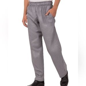 Chefworks Baggies Chef pants NWT Black & White Check pattern